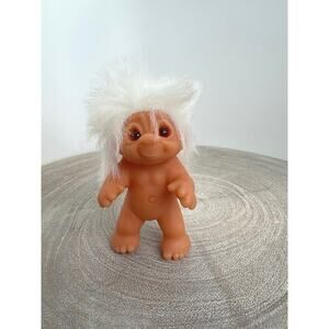 DAM Troll 3” Toddler Baby White Hair 1985 Adorable Norfin Troll Babies